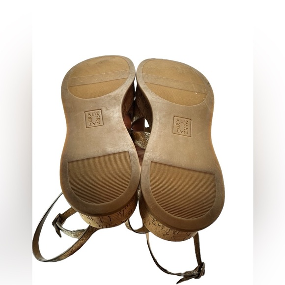 Naturalizer Women's Riley Strappy Platform Heel Sandals  Bronze EUC 10M - Picture 7 of 9